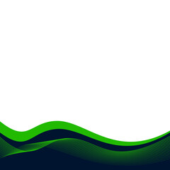 Modern Curve with Line Wave Footer