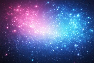 arafed image of a blue and pink galaxy with stars