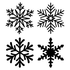 Snowflake element design for templates.