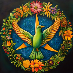 Obraz premium International Peace Symbolism, global representation of peace, unity