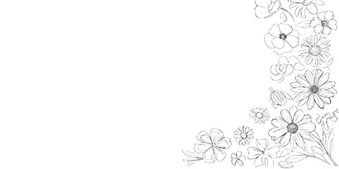 Vector white nature leaves minimal flowers and branches with leaves background. 