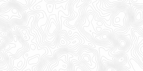 Abstract Vector geography landscape Topo contour map on white background, Topographic contour lines. Seamless pattern with lines Topographic map. Geographic mountain relief diagram line wave carve.