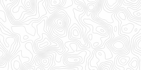 Abstract Vector geography landscape Topo contour map on white background, Topographic contour lines. Seamless pattern with lines Topographic map. Geographic mountain relief diagram line wave carve.