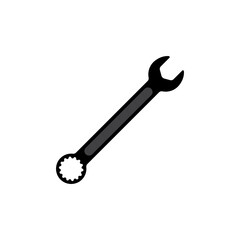 Wrench icon. Spanner icon. Service tool vector eps10. Wrench icon in trendy flat style isolated on grey background. Spanner symbol for your web site design, logo, app, UI. Vector illustration