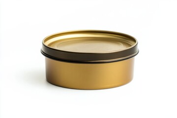 Canned food isolated on white background