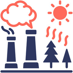 Thermal Pollution Icon