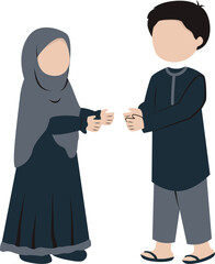 people shaking hands illustration