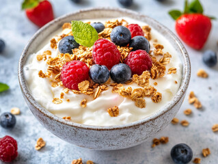 fruit salad with berries