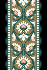 Seamless pattern background Geometric ethnic oriental ikat seamless pattern traditional Design for background, carpet, wallpaper, clothing, wrapping, Batik, fabric, illustration embroidery.