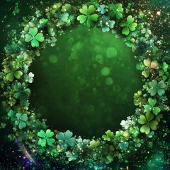 Frame St. Patrick's Day background with copy space