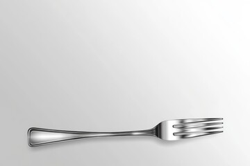 fork isolated on transparent background close upper view