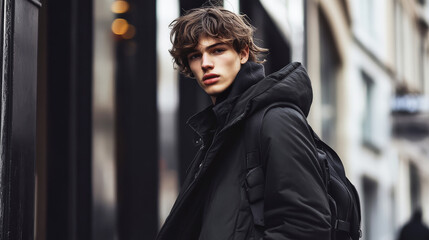 Fashion man on the street.