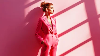 Pink fashion aesthetic look. © Porechenskaya