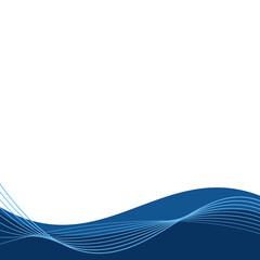 Modern Curve with Line Wave Footer