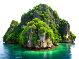 tropical island in the sea