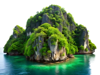 Selbstklebende Fototapeten tropical island in the sea © real graphics