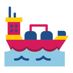 Obraz premium Oil Tanker Icon