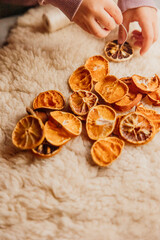 Toddler doing arts and crafts