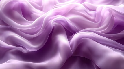 Obraz premium Draped lilac fabric with soft folds and subtle highlights.