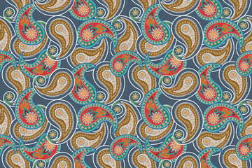 seamless pattern with paisley
