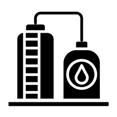 Obraz premium Oil Tank Icon