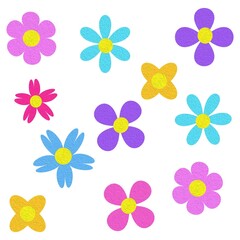 various kinds of colorful flower pictures