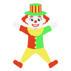 Colorful Clown Character 