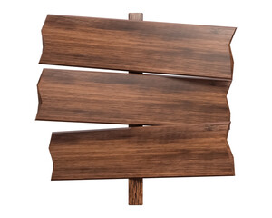 3d realistic of a wooden sign board.