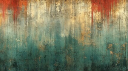 Obraz premium Abstract textured artwork with warm and cool hues.