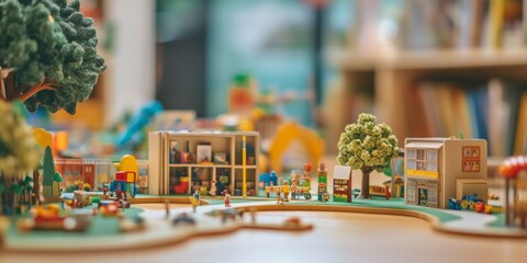 Miniature creative setups for children s online learning showcase innovative knowledge acquisition. This engaging miniature creative approach fosters children s learning in an online environment.