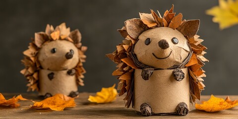 Creative Collage DIY for Kids, Step by step instructions on crafting a hedgehog using a toilet roll tube. Kids creativity shines in this eco friendly craft workshop focusing on reuse and recycle.