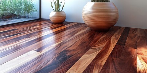 Elegant rosewood flooring showcases beautiful planks, offering a luxurious and warm aesthetic that enhances any space. Exceptional rosewood flooring creates a stunning visual appeal with its unique
