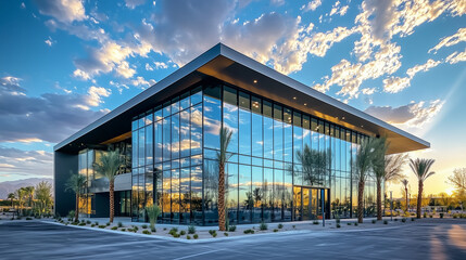 Obraz premium モダンなオフィスの外観
