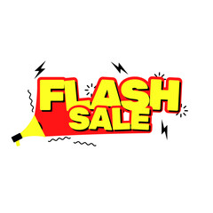 Flash Sale Megaphone Promotion Banner