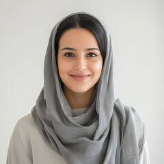 Beautiful middle eastern arabic muslim woman wearing abaya and hijab fashion portraits, Saudi emirati kuwait qatar