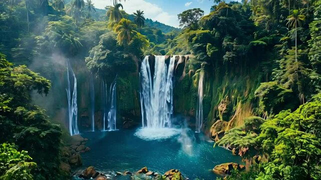 Karst Rock Formations in the Tropical Ocean