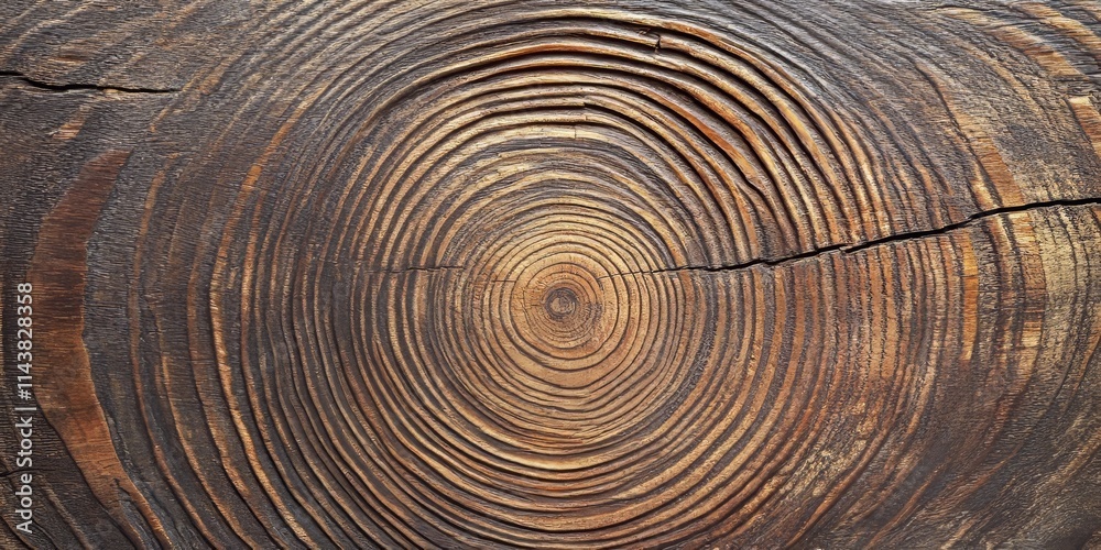 Fototapete Wood texture featuring lined boards on a wall, creating a wooden background. This set showcases a pattern of wood texture, emphasizing the intricate growth rings of the material.