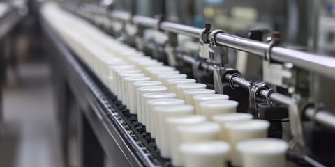 Fototapeta premium Quality control in the processing of foods is essential, especially in dairy product research, to ensure safety, taste, and quality of dairy products throughout their production.