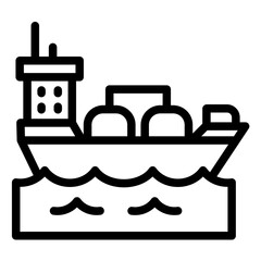 Oil Tanker Icon