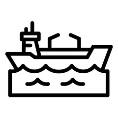 Oil Tanker Icon