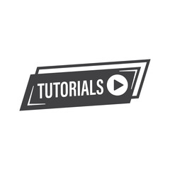 Play video tutorials icon in flat style. Education software vector illustration on isolated background. Webinar training sign business concept.