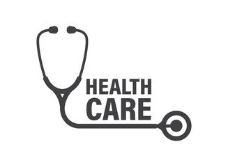 Medical stethoscope icon in flat style. Doctor instrument vector illustration on isolated background. Medicine and healthcare sign business concept.