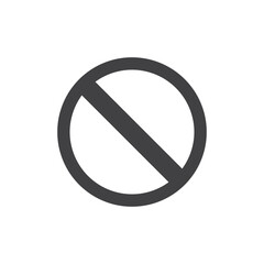 Stop icon in flat style. Warning symbol vector illustration on isolated background. Do not enter sign business concept.