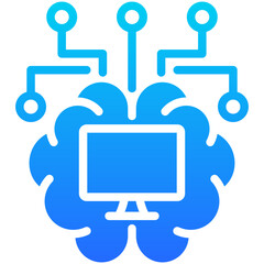 Fototapeta premium Cognitive Computing Icon