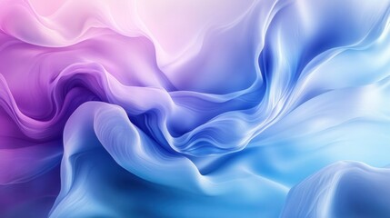 Obraz premium Abstract swirling pastel blue and purple fluid texture.