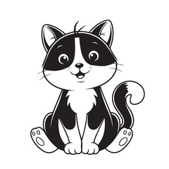 cat silhouette vector