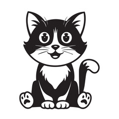 cat silhouette vector