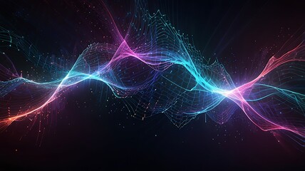 AI-inspired background with glowing circuits forming an intricate web over a futuristic gradient