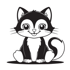 cat silhouette vector