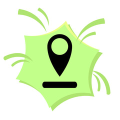Location Icon with Text Box